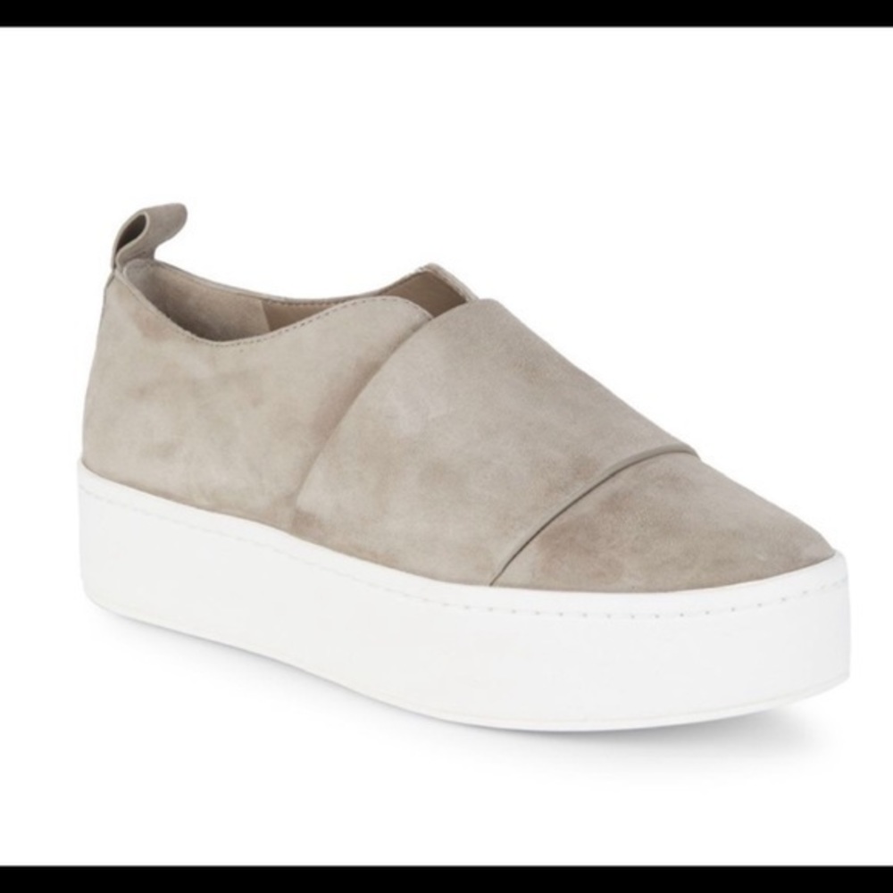 Vince Women's Sneakers in Taupe and White
